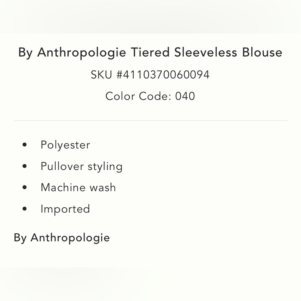 Anthropologie sleeveless top - Picture 10 of 11